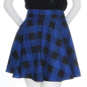 Flannel Mini Skirt